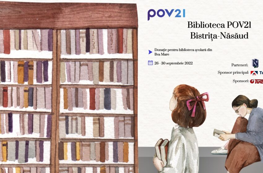  Donează o carte. O campanie marca POV21 menită să îmbogățească rafturile bibliotecii școlare din Ilva Mare
