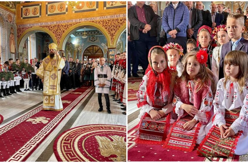  (FOTO) Slujbă Arhierească în Parohia Căianu Mare! PS Benedict Bistrițeanul, prezent printre credincioși