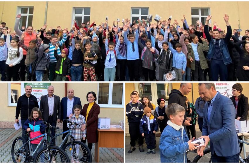  Încă o rundă de premii pentru elevii din Bistrița-Năsăud! Cantități însemnate de deșeuri au fost adunate și selectate  corect