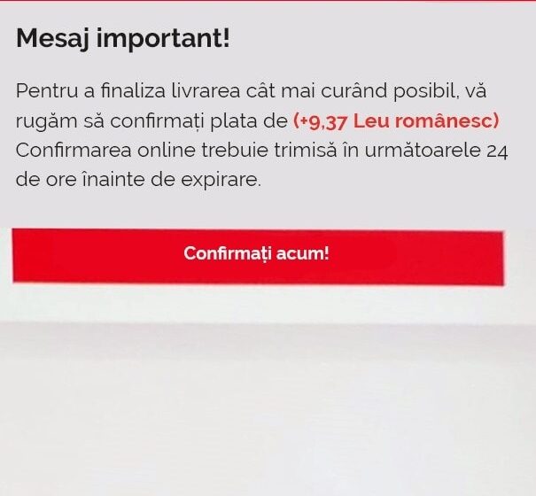  Poșta Română avertizează asupra unei noi tentative de phishing