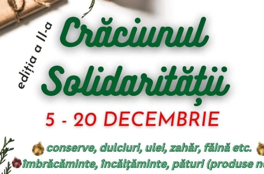  A doua ediție a ,,Crăciunului Solidarității” la Bistrița! Redă zâmbetul cuiva prin intermediul unor produse donate
