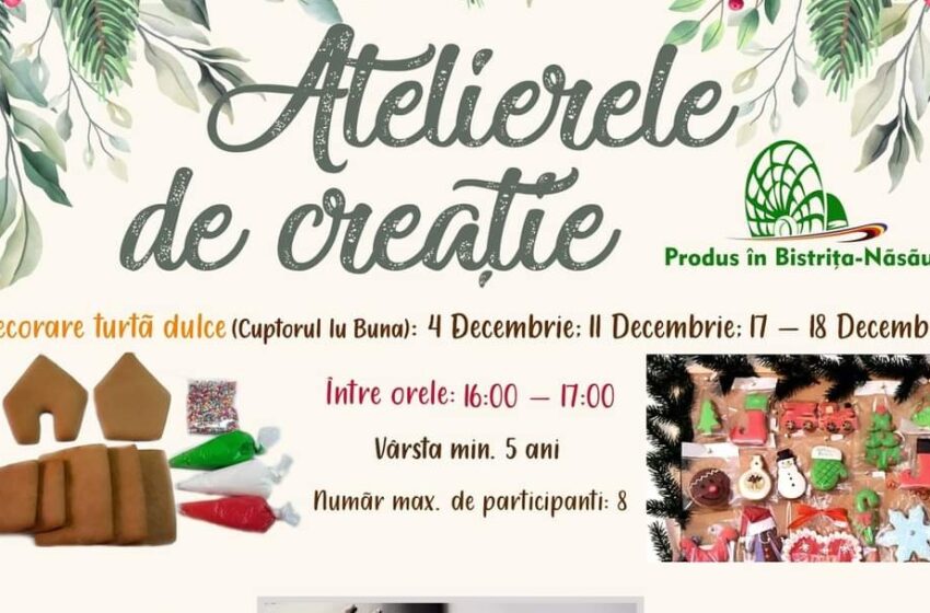  În premieră, în cadrul Târgului de Crăcin de la Bistrița se organizează ateliere de creație marca Produs în Bistrița-Năsăud