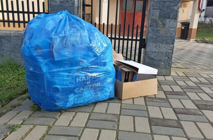  Miercuri, 7 decembrie, în municipiul Bistrița și localitățile componente, se colectează sacul albastru pentru deșeurile reciclabile din hârtie / carton