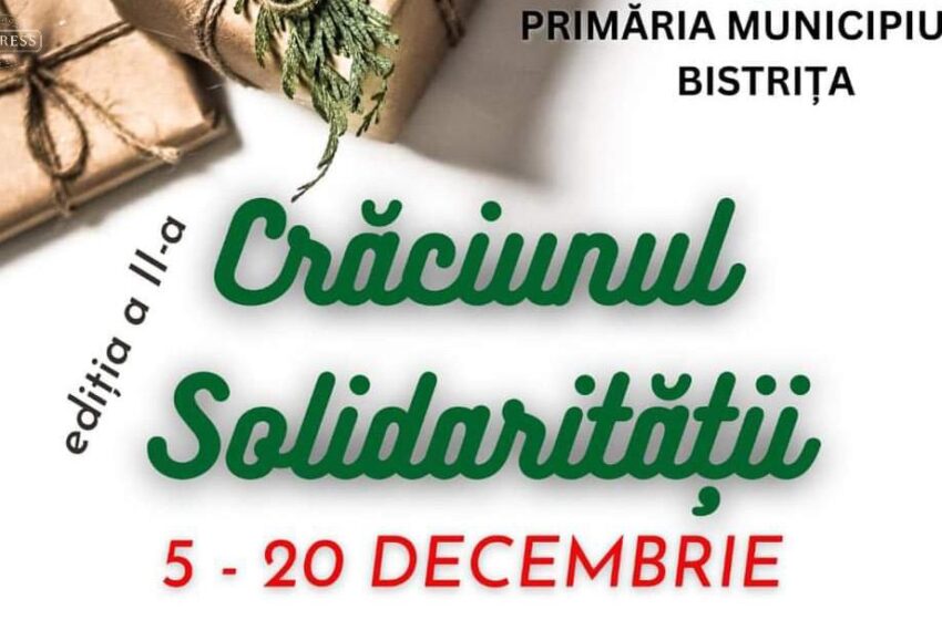  Primăria Bistrița lansează cea de-a doua ediție a ”Crăciunului solidarității”