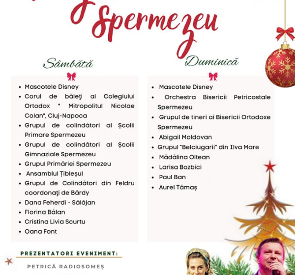  17-18 Decembrie : Târgul de Crăciun din Spermezeu