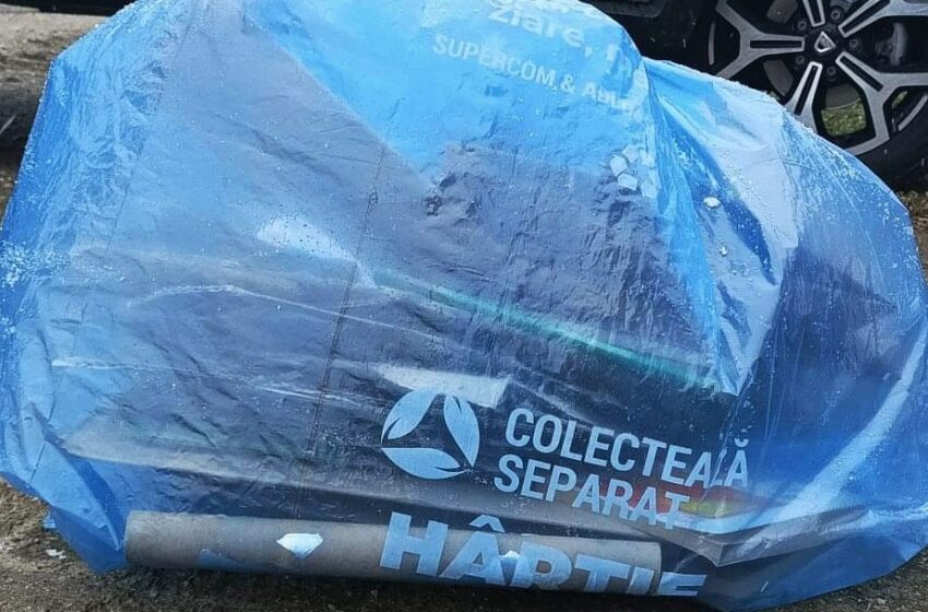  Miercuri, 4 ianuarie, în municipiul Bistrița și localitățile componente, se colectează sacul albastru pentru deșeurile reciclabile din hârtie / carton