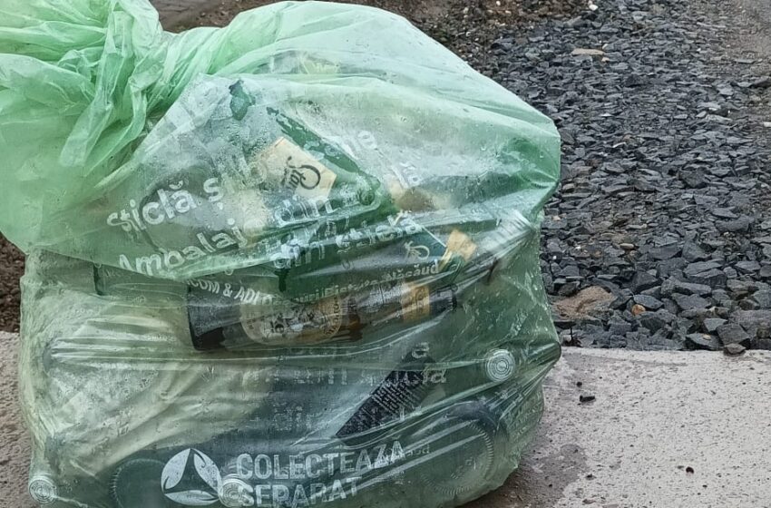  Miercuri, 11 ianuarie, în Bistrița și localitățile componente se colectează sacul verde pentru deșeurile reciclabile din sticlă