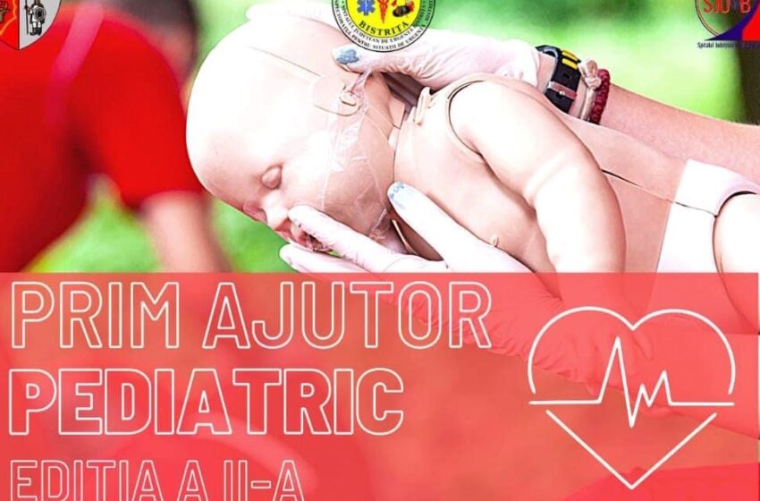  Un nou curs de prim ajutor pediatric organizat gratuit pentru părinți, de medicii și asistenții din cadrul UPU-SMURD va avea loc la Bistrița