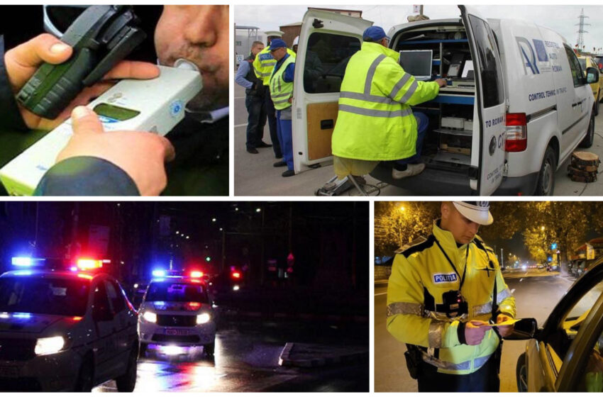  Peste 430 de sancțiuni, 190 de testări cu aparatele etilotest și drugtest și verificări împreună cu specialiștii RAR, pe drumurile din județul Bistrița-Năsăud