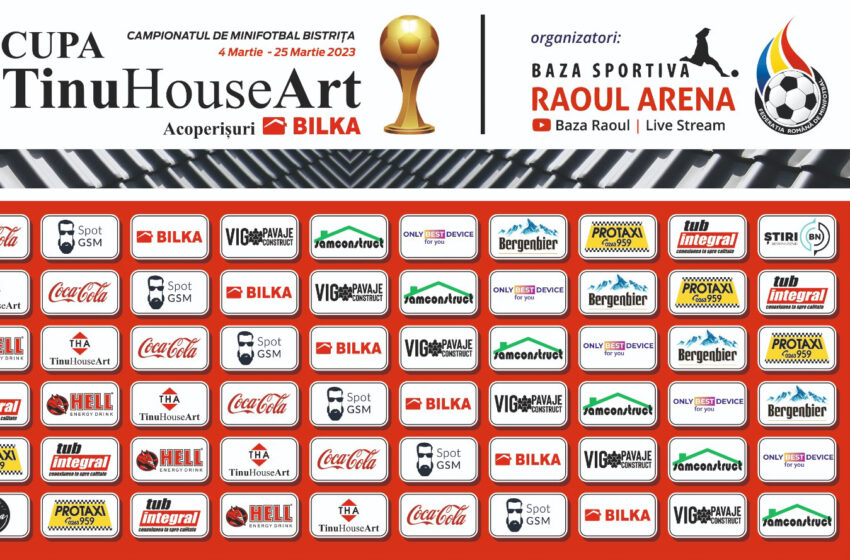  Minifotbal Bistrița: Începe Cupa Românie Tinu House Art  cu meciuri interesante. Vezi programul complet!