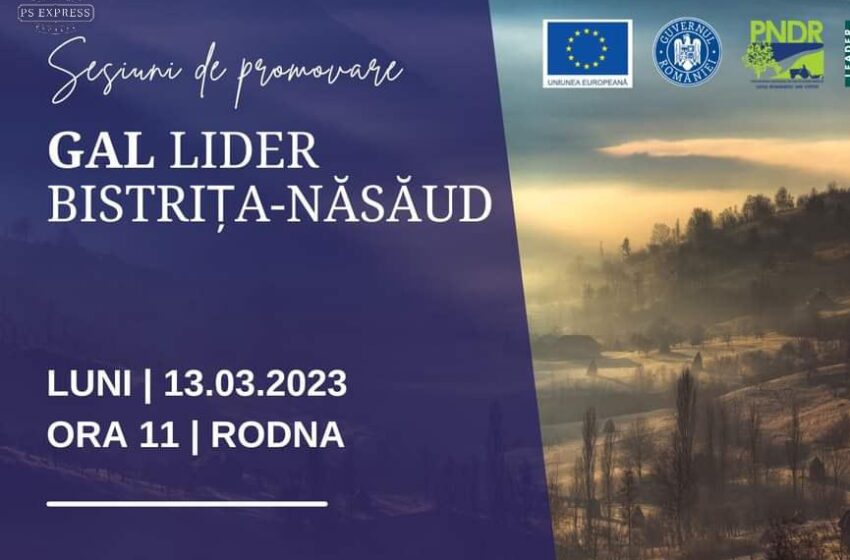  Asociația  GAL Lider Bistrița-Năsăud, sesiuni de promovare la primăria Rodna