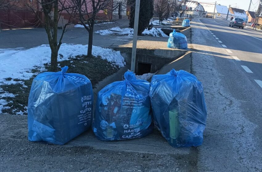  În 8 martie, în municipiul Bistrița și localitățile componente se colectează sacul albastru pentru deșeurile reciclabile din hârtie/carton