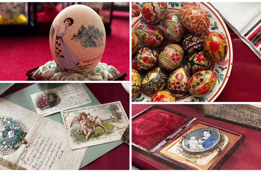  Cărți poștale, peste 200 de ouă încondeiate, costume populare și alte măiestrii, într-o expoziție specială la Arhivele Naționale Bistrița-Năsăud