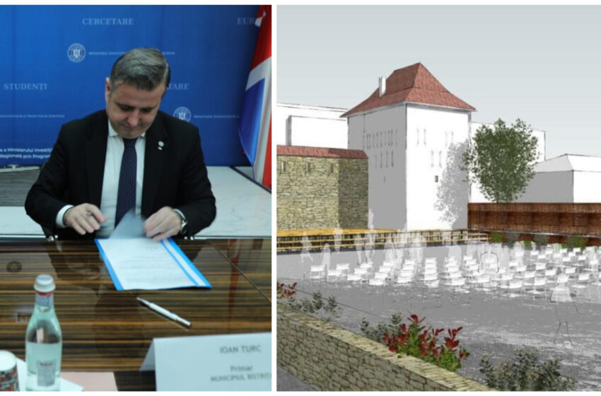  A fost semnat contractul pentru restaurarea Cetății Medievale din Bistrița. Ioan Turc: Aria va fi revitalizată și pusă în valoare!