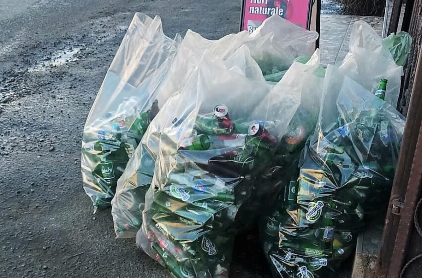  Miercuri, 12 aprilie, în municipiul Bistrița și în localitățile componente se colectează sacul verde pentru deșeurile reciclabile din sticlă