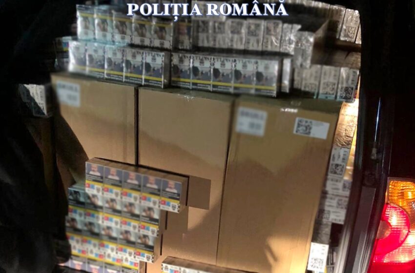  Peste 250.000 de țigarete și un autoturism folosit la transport, confiscate de autorități