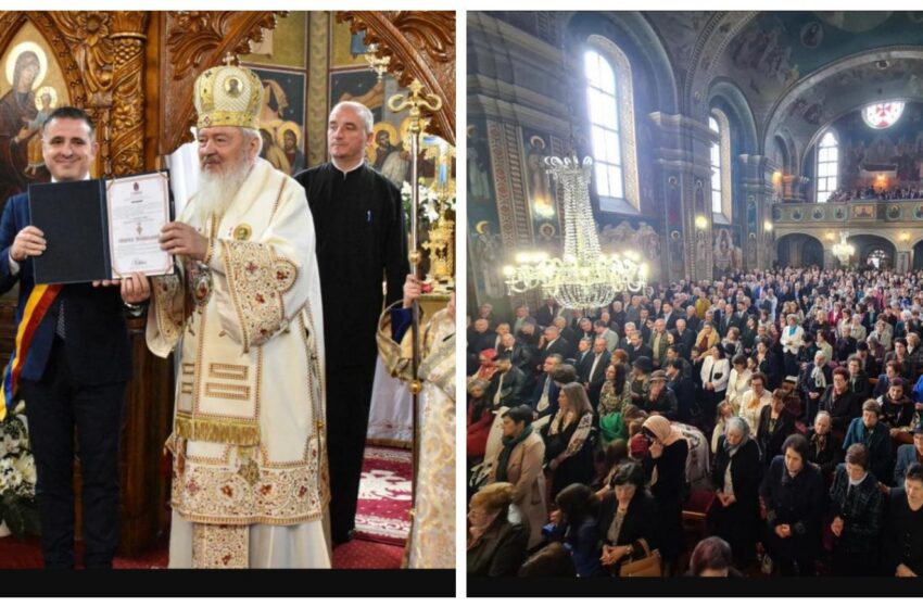  Mitropolitul Andrei i-a binecuvântat pe bistrițeni, a doua zi de Paști. Primarul Ioan Turc a primit Crucea Transilvană