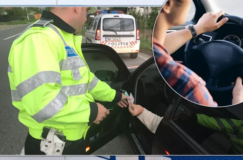 Drogat  și cu permisul suspendat la volan, la doar 18 ani. Tânăr din Bistrița, prins de polițiști, în trafic