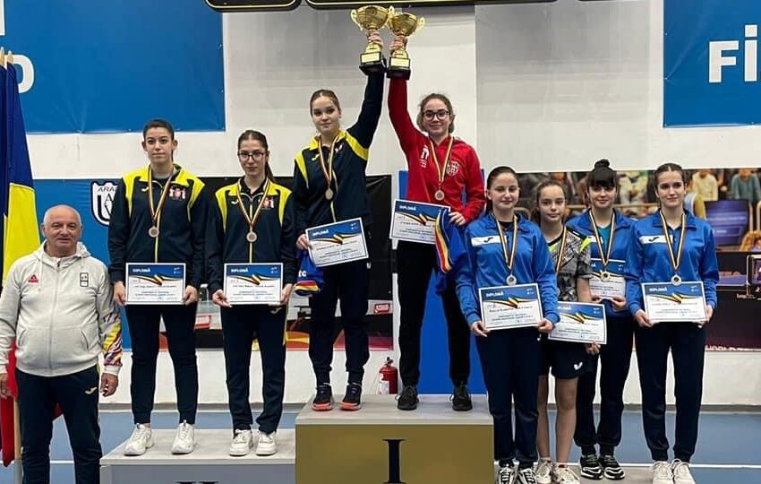  TENIS DE MASĂ. Ioana Sîngeorzan medaliată cu aur la dublu și dublu mixt!