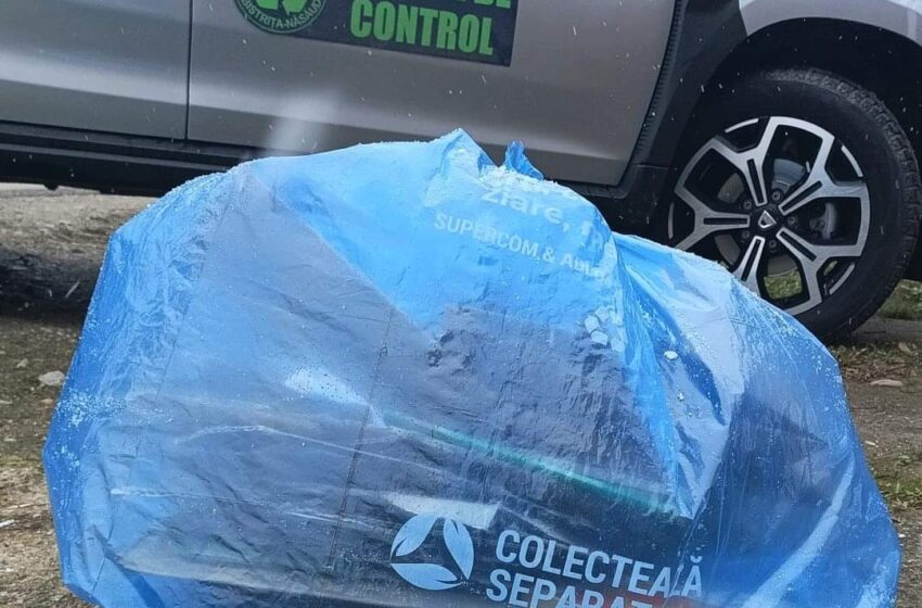  Miercuri 3 mai, în Bistrița, se colectează sacul albastru pentru deșeurile reciclabile din hârtie și carton