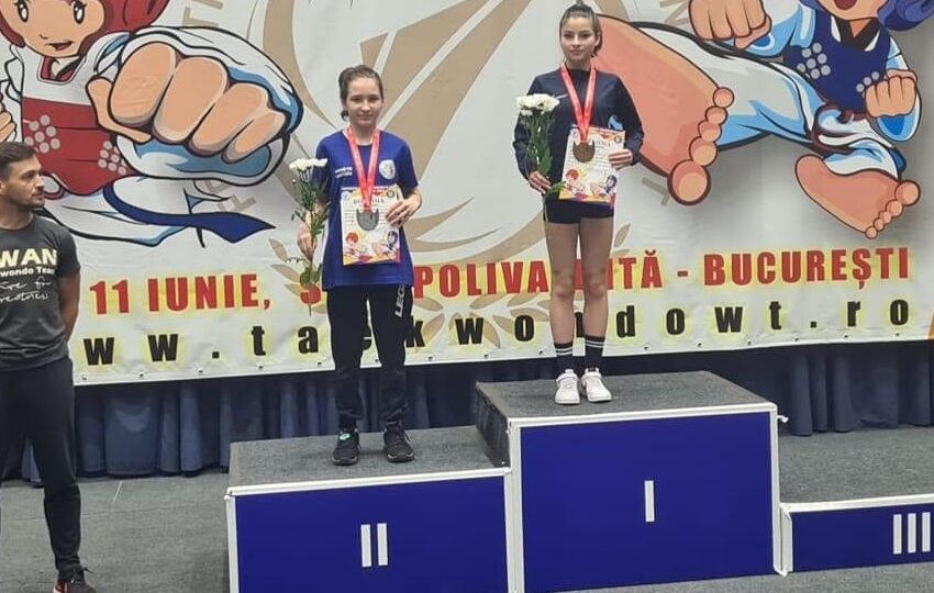  TAEKWONDO WT. Monica Petruț a urcat pe cea mai înaltă treaptă a podiumului Campionatului Național de Copii, Juniori mici și Cadeți!