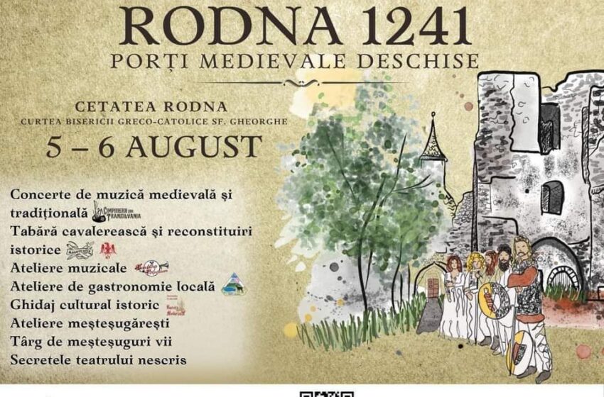  Porți Medievale deschise în cetatea Rodna, 5 – 6 august 2023