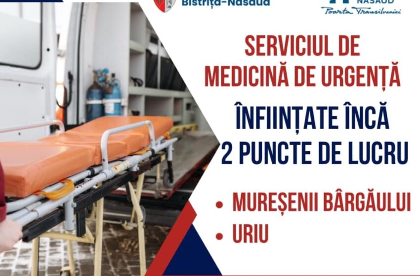  Președintele CJ-BN, Radu Moldovan: Două noi puncte de lucru ale medicinei de urgență, la Mureșenii Bârgăului și Uriu