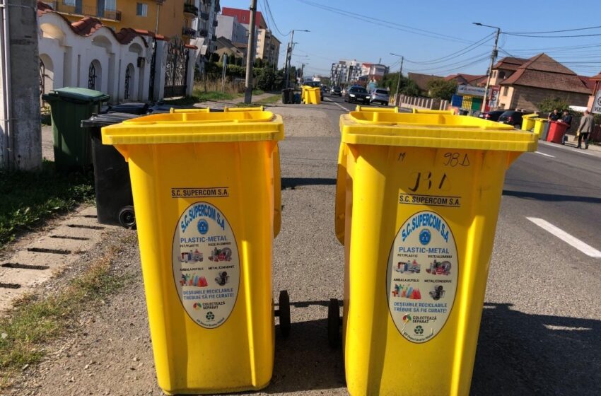  Miercuri 19 iulie, se colectează pubela galbena pentru deșeurile reciclabile din plastic / metal din Municipiul Bistrița și localitățile componente