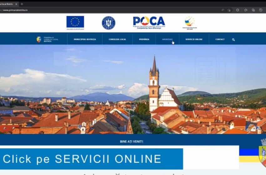  TUTORIAL – Care sunt serviciile online pe care Primăria Bistrița le pune la dispoziția cetățenilor