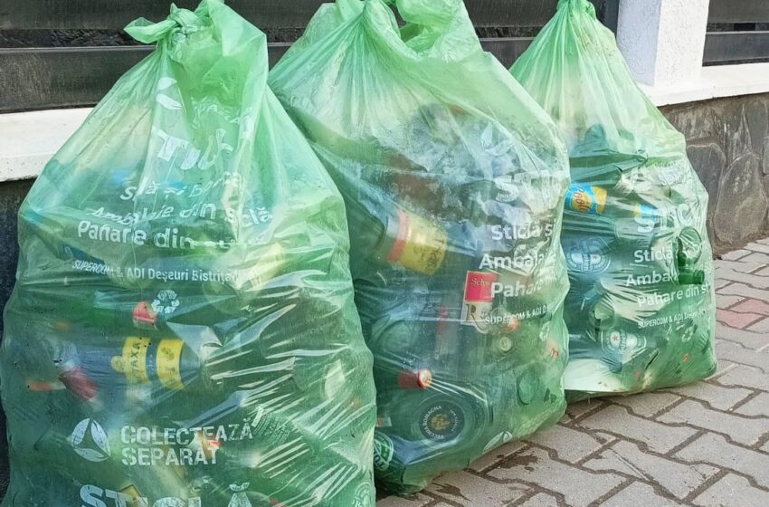  Miercuri, 16 August se colectează sacul verde pentru deșeurile reciclabile din sticlă în Bistrița și în localitățile componente