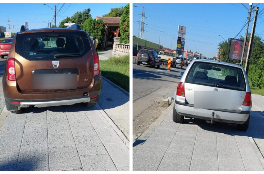  Poliția Locală  Bistrița:Nu opriți  pe pavaj! Riscați ridicarea mașinii!