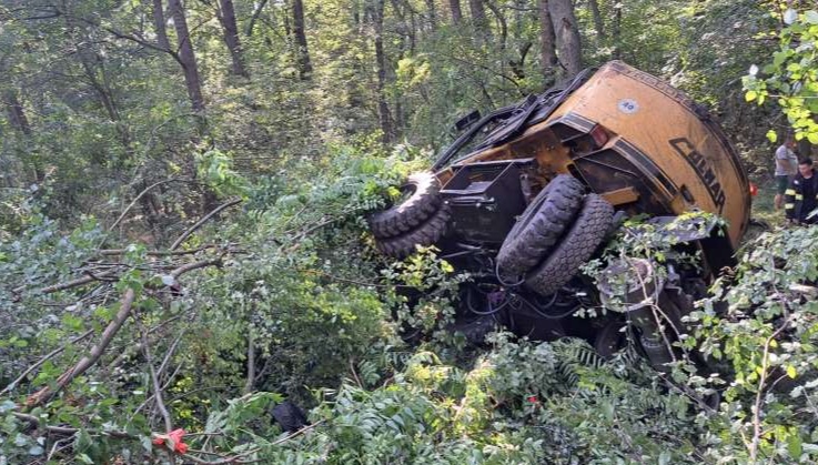  Accident forestier la Sângeorz Băi! Un bărbat a fost rănit!