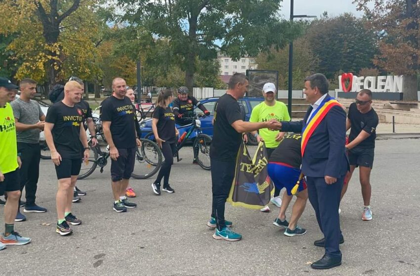 Ștafeta Veteranilor Invictus a ajuns la Beclean (FOTO)