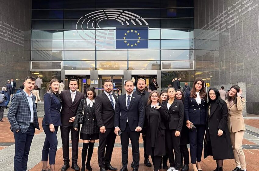  Tinerii lliberali bistrițeni, în vizită la Parlamentul European. FOTO