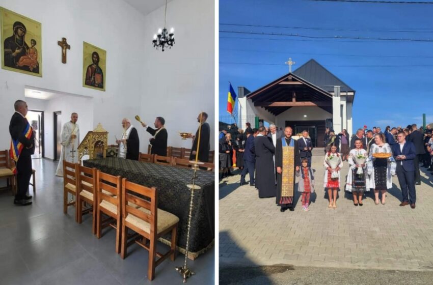  A fost sfințită capela mortuară din localitatea Corvinești, comuna Matei. FOTO