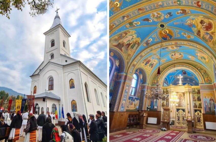  A fost resfințită Biserica „Sfinţii Arhangheli Mihail şi Gavriil” din Tiha Bârgăului. FOTO