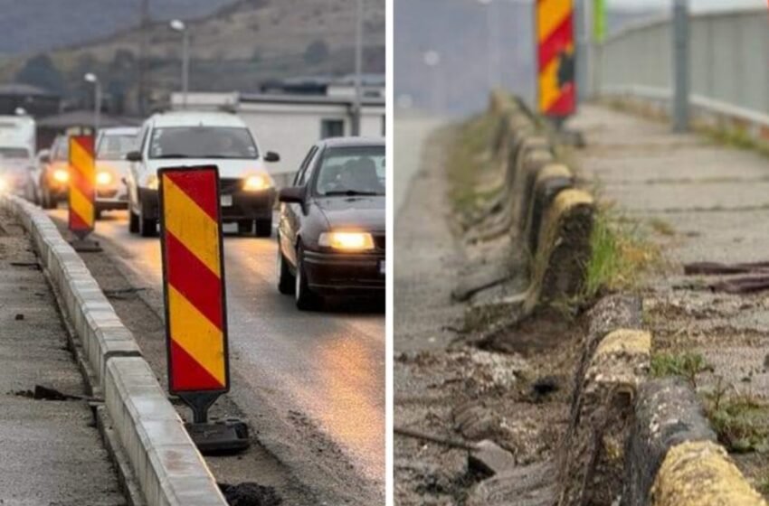  Se cosmetizează pasarela de la intrarea în municipiul Bistrița dinspre Viișoara. FOTO