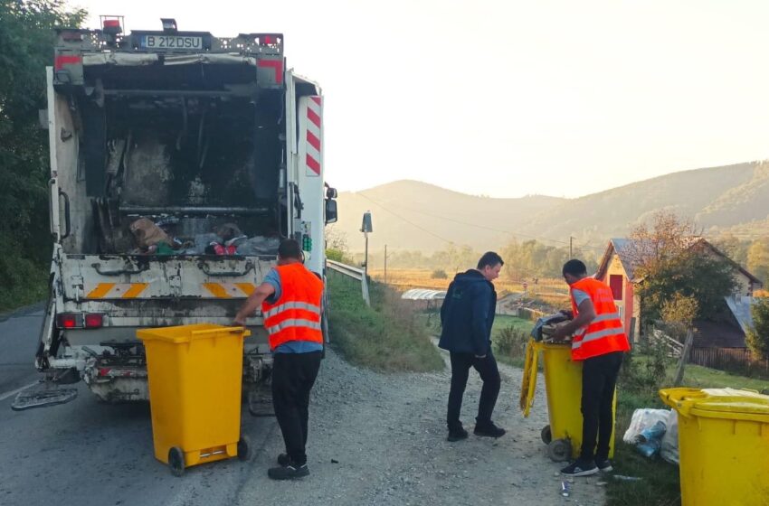  18 OCTOMBRIE. În Bistrița și în localitățile componente, se colectează PUBELA GALBENĂ pentru deșeurile reciclabile din plastic / metal