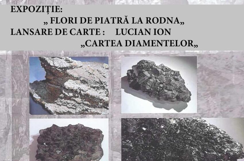 EVENIMENT. Expoziția „Flori de piatră la Rodna” și lansare de carte „Cartea diamantelor” a autorului Lucian Ion