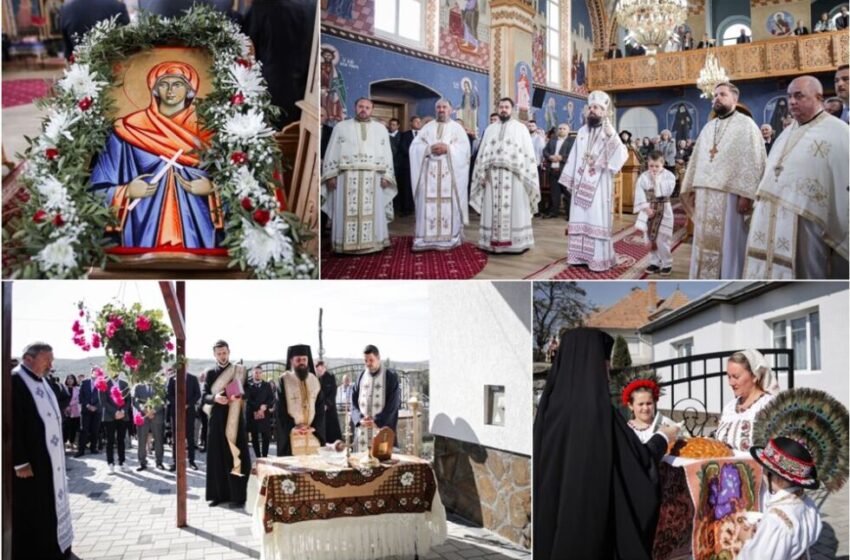  Liturghie arhierească și binecuvântarea lucrărilor efectuate la casa parohială din Galații Bistriței. FOTO