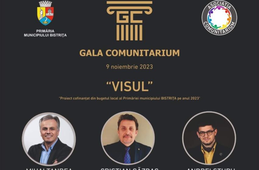  „Gala Comunitarium 2023 – Visul”, astăzi la Hotel Metropolis