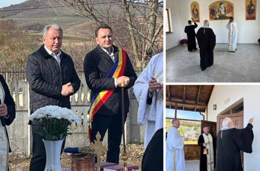  Emil Radu Moldovan, prezent la sfințirea capelei mortuare din Țagu, comuna Budești. FOTO