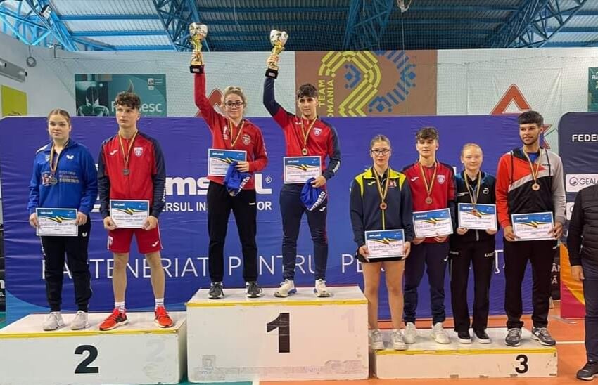  Tenis de masă: O medalie de AUR și două de Argint pentru Ioana Sîngeorzan la CN de Tineret. FOTO