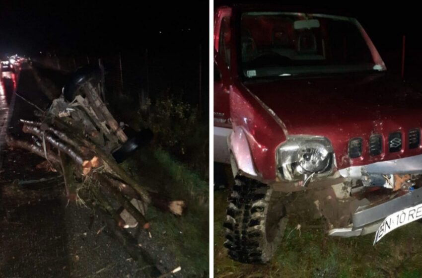 Accidente seara trecută cu căruțe și autoturisme implicate, la Salva și Livezile. FOTO