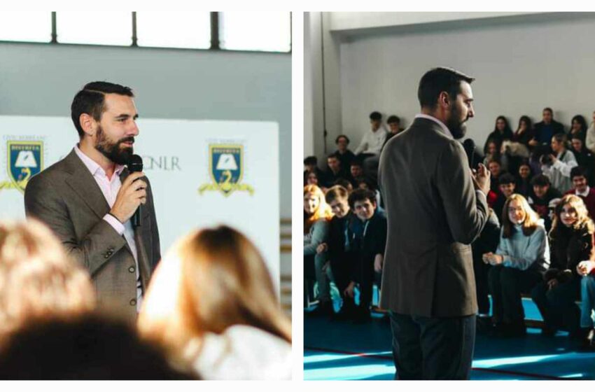  Principele Nicolae al României, prezent la Colegiul Național „Liviu Rebreanu” din Bistrița. FOTO