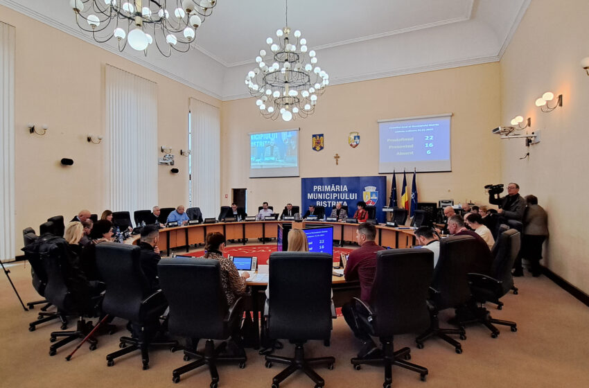 Astăzi are loc ultima ședință a Consiliului Local Bistrița din 2023