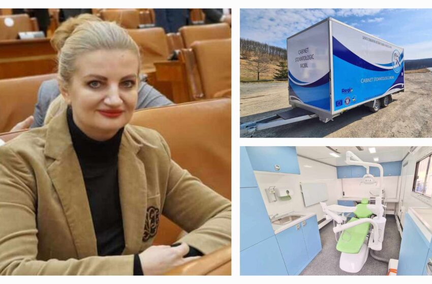  Cabinet stomatologic mobil la Primăria Bistrița, prin implicarea deputatului PNL Diana Morar