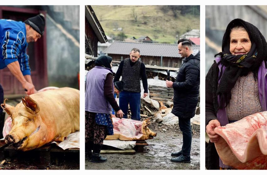  Cu Iosif pe coclauri: Tradiția tăiatului porcului la lelea Teodora Purja din Agrieș. FOTO/VIDEO