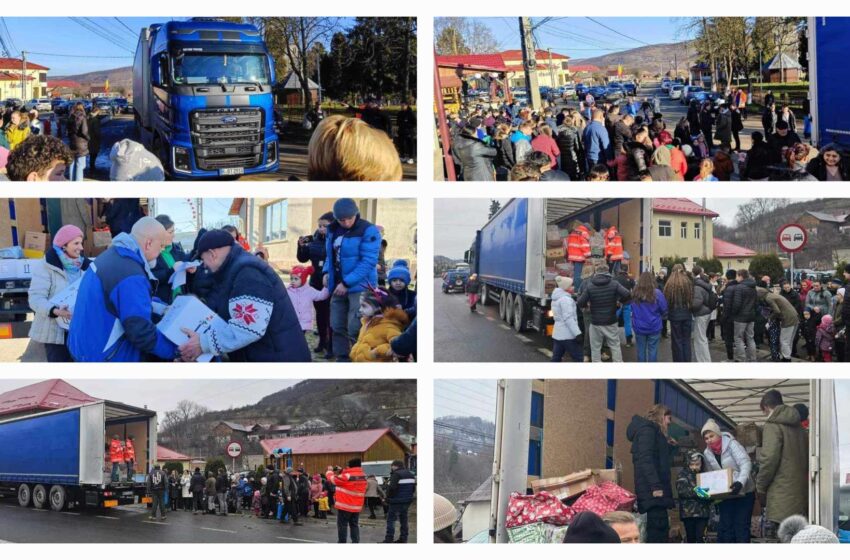  Camionul de Crăciun a ajuns la Tiha Bârgăului și Sânmihaiu de Câmpie. FOTO