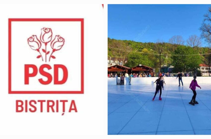 PSD Bistrița: Am cumpărat un patinoar artificial cu o căruță de bani și acesta zace de un an de zile într-o parcare. VIDEO